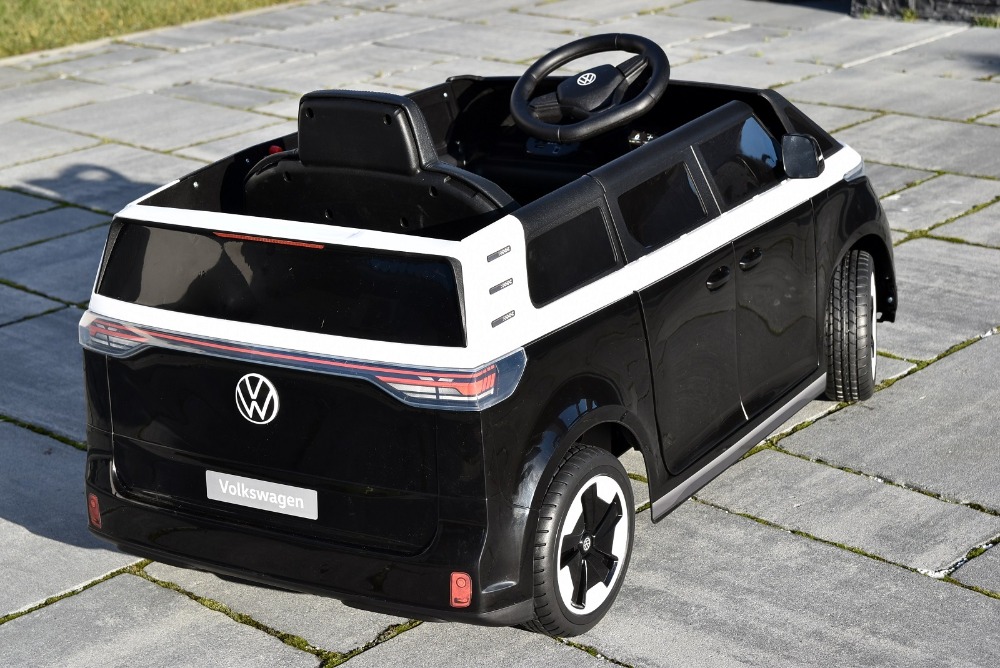 Elektrický VW id.buzz s 2,4G, 2x 200W, 24V/7Ah, černobílý